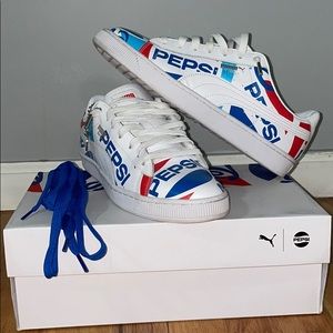 PUMA BASKET x PEPSI LACE UP SNEAKERS